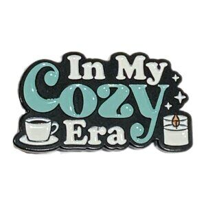 In My Cozy Era Coffee Candle Stars Funny Enamel Pin Brooch